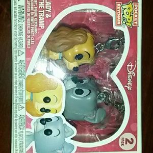 Disney Funko Lady & The Tramp Keychains